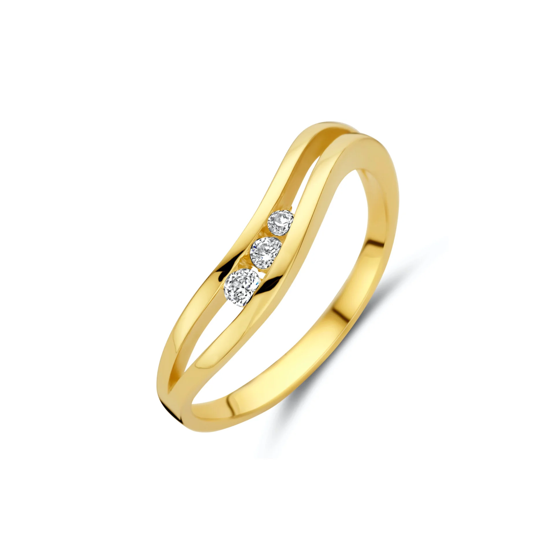 Joy & Julia 299.276.18 Ring Wave met Zirkonia