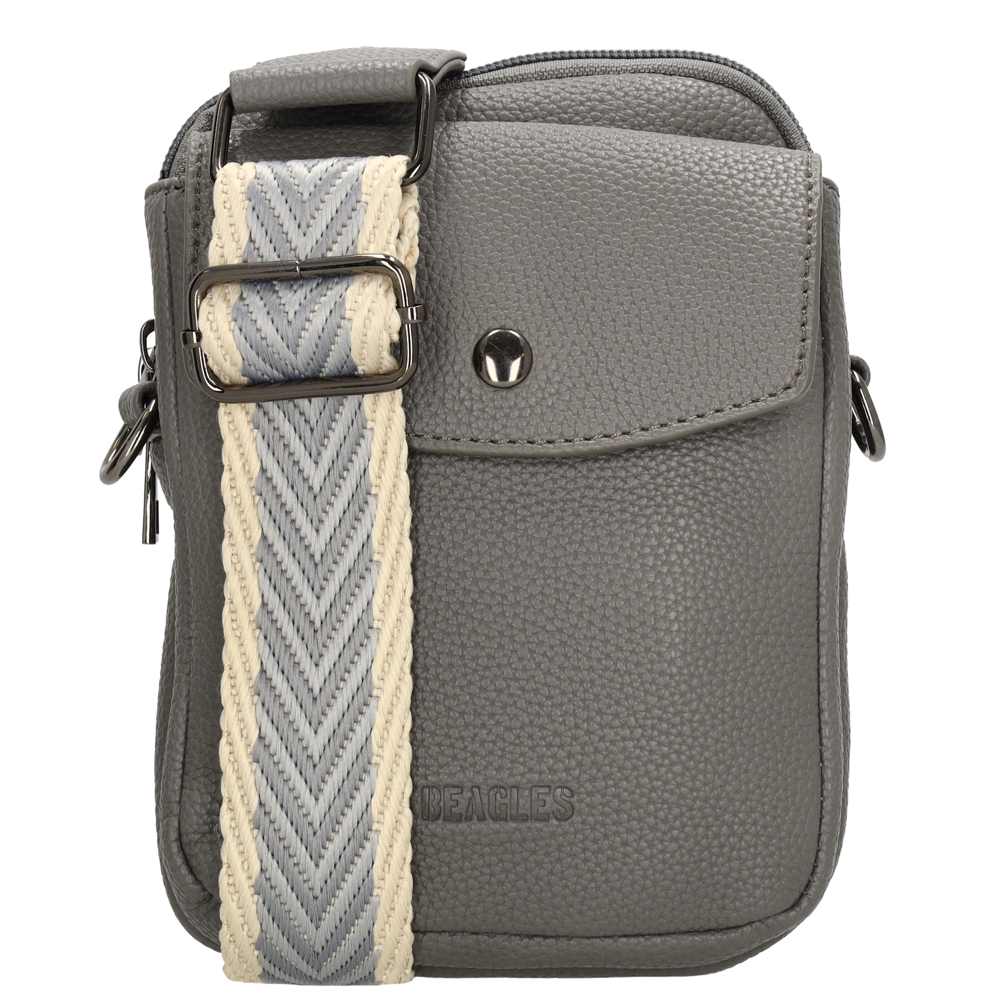 Deze BAGS: Beagles Las Palmas Schoudertas - 012 Grijs is voorzien van een verstelbare schouderband, een ruim hoofdvak en diverse handige vakken voor het opbergen van je essentials. De tas kan zowel crossbody als over de schouder worden gedragen voor optimaal comfort en gemak. Stijlvol en praktisch, deze tas is perfect voor dagelijks gebruik. Maak je look compleet met deze trendy schoudertas!