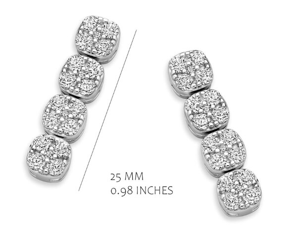 Schitteren zoals de echte sterren, dit kan met de juwelen van Silver Rose zilveren juwelen dankzij de microscopische zettingen.

Dit zijn mooie oorhangers uit de SilverRose collectie gemaakt uit gerhodineerd 925 sterling silver met witte zirconia.

