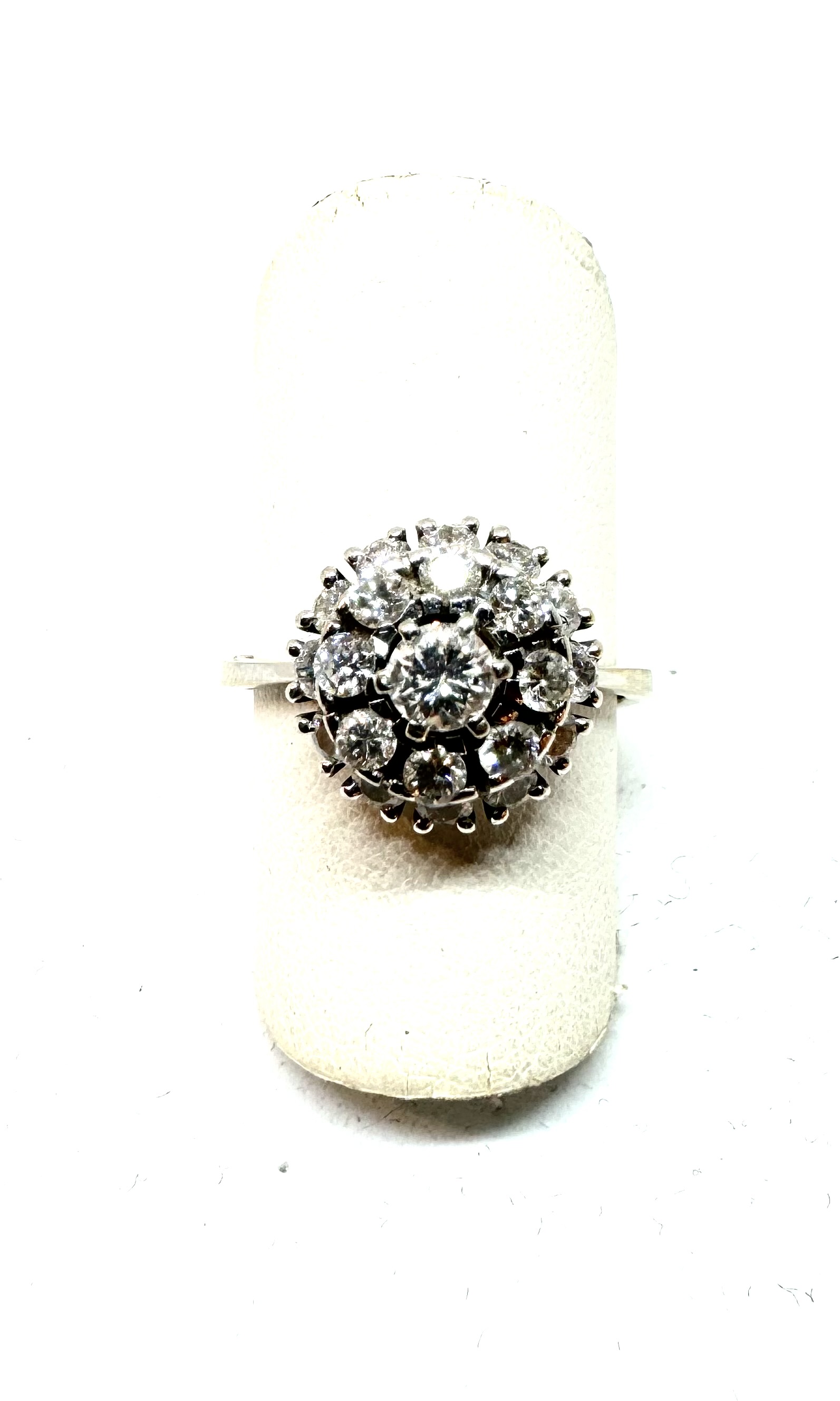 14 krt witgouden ring met briljant 