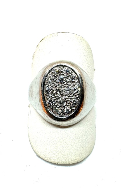14 krt witgouden ring met briljant 