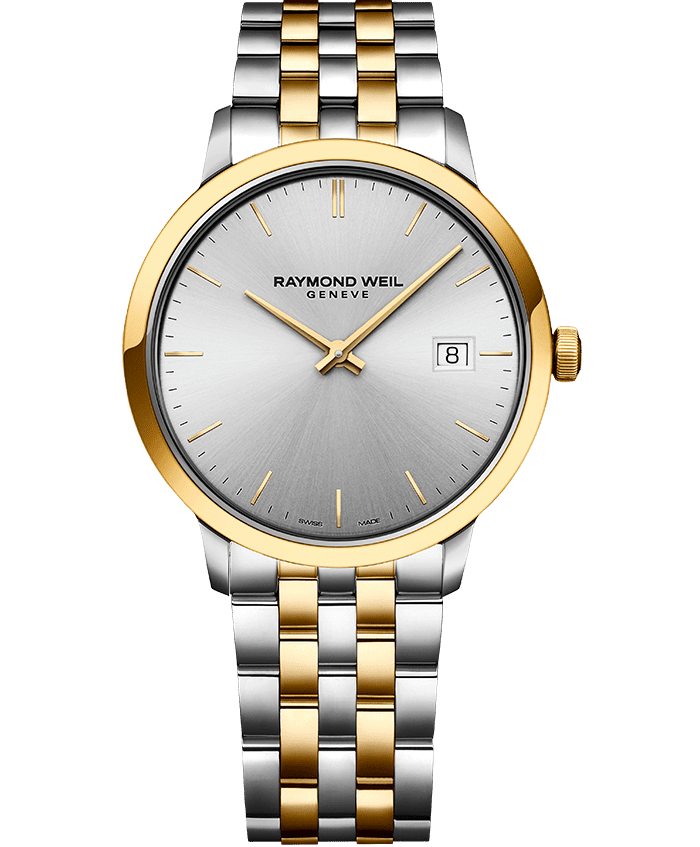 Toccata Men's Two-tone Silver Dial Quartz Watch, 39mm
stainless steel, silver dial and indexes