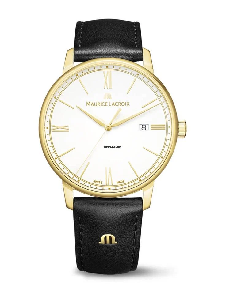 Dit is een horloge van het merk Maurice Lacroix gemaakt voor heren.
De specificaties zijn als volgt:
Kastmaat: 40 mm
Kastdikte: 8 mm
Bandbreedte: 20
Waterdichtheid: 5 ATM / 50 Meter / 165 Feet
Dit horloge heeft de volgende functies/eigenschappen:
Datumaanduiding