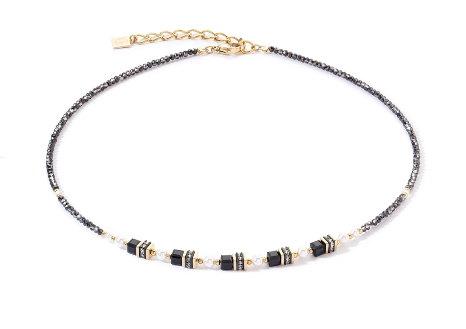 Deze prachtige  halsketting heeft een uniek design. Draag deze ketting als een statement stuk bij een elegante avondjurk of combineer het met een casual outfit voor een trendy touch. Perfect voor elke gelegenheid!