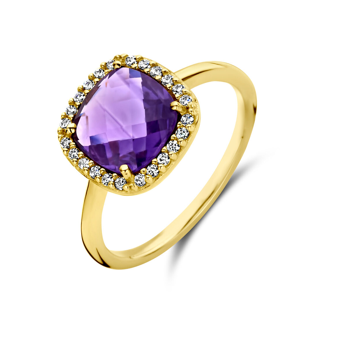 14k gouden ring met Amethist