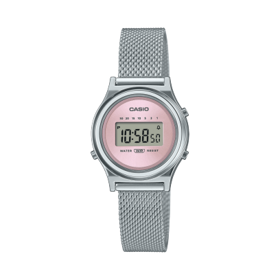Schitter in stijl met een kleiner rond horloge met een minimalistisch ontwerp.

Met een diameter van slechts 26,3 mm biedt de kleine ronde behuizing een delicaat ontwerp voor een stijlvol accessoire. Het zonnestraalpatroon van de wijzerplaat in een zachte, rustgevende kleur voegt een laatste vleugje verfijnde glans toe.

De stopwatch, het alarm en andere handige functies maken het leven veel gemakkelijker.