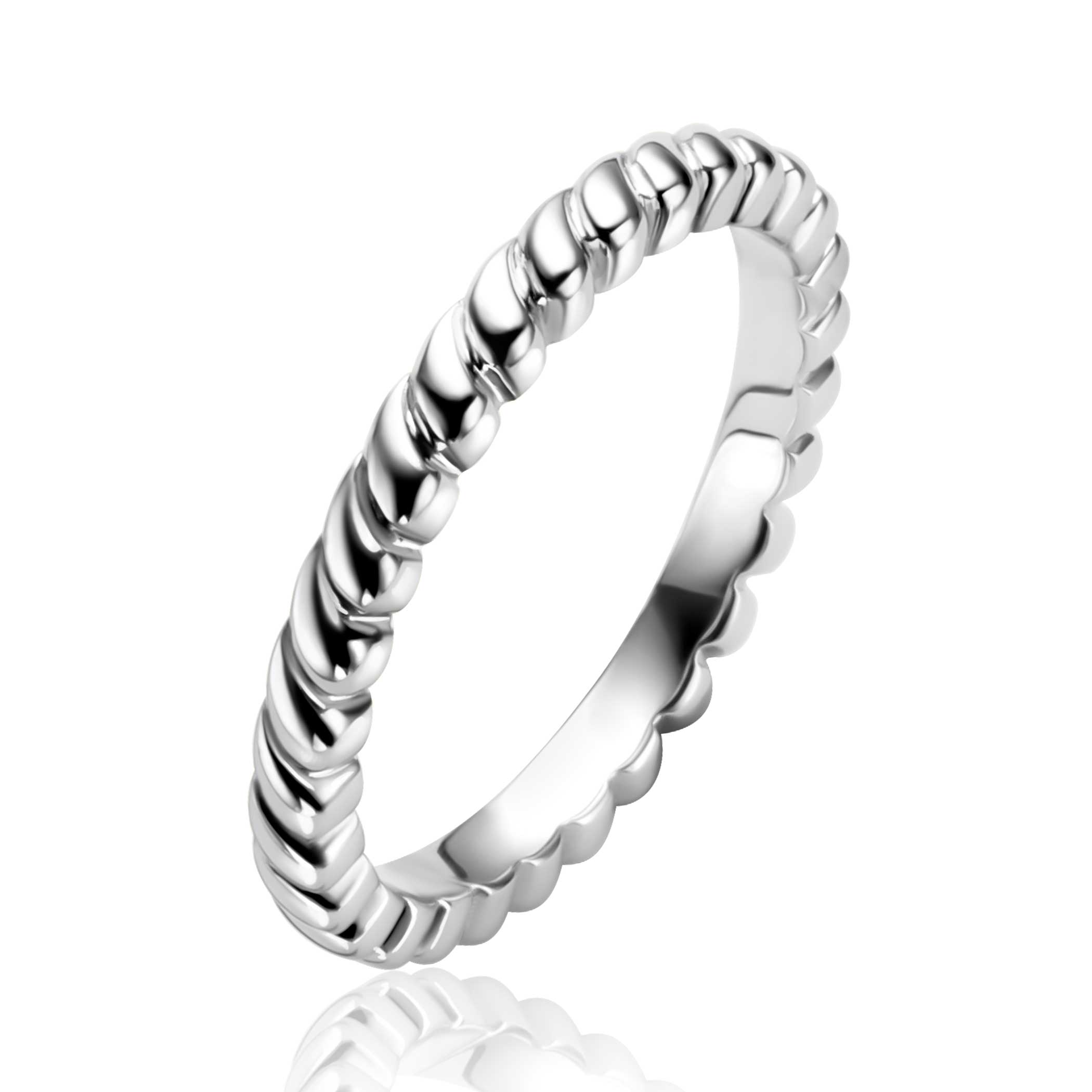 zilveren Zinzi ring, tors mt54