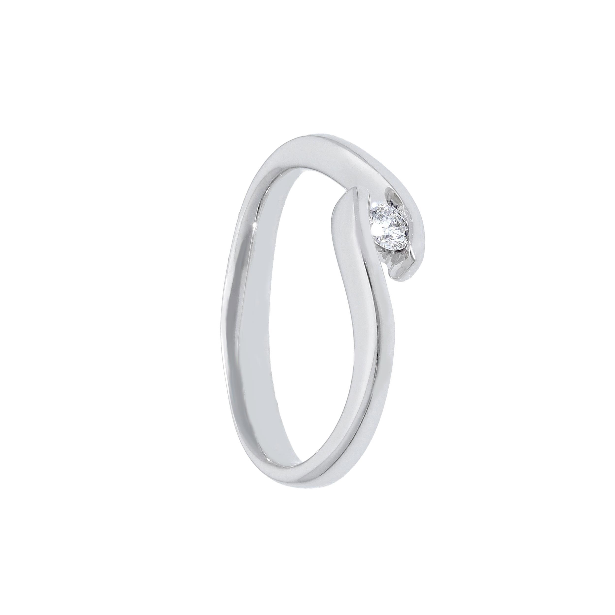 750 /°°° Witgoud
RING - SINGLE STONE/SOLITAIRE
DIAMANTEN G VS ct 0.106