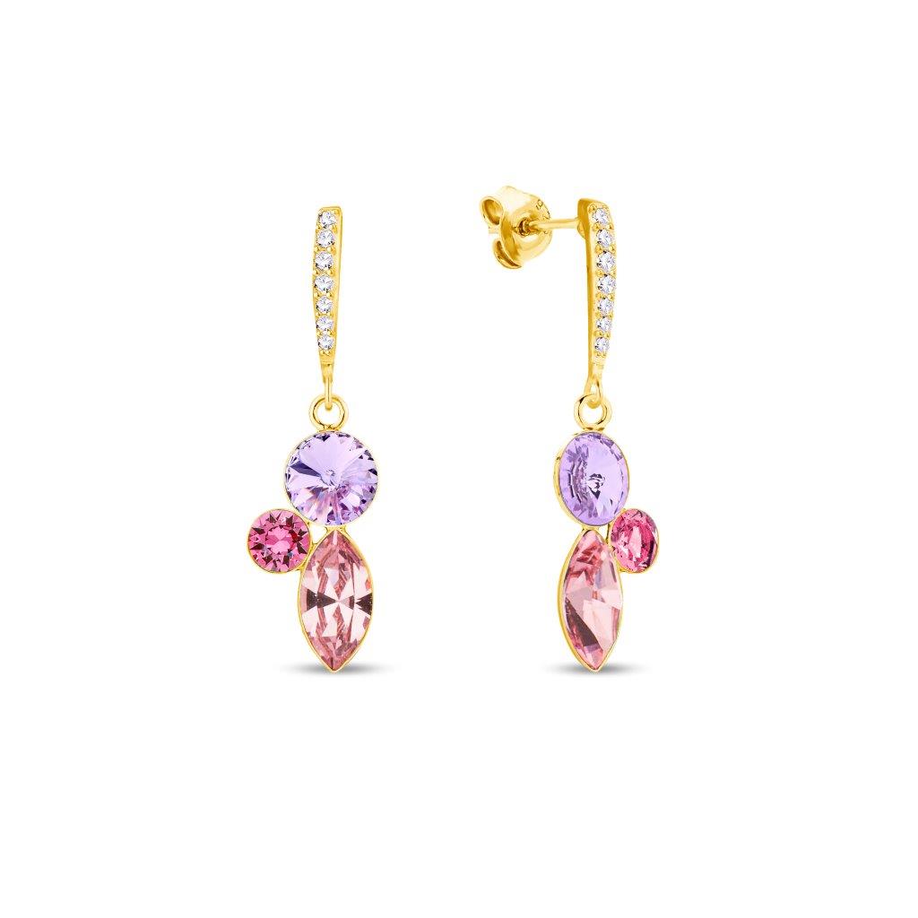 Spark KCVG4228LRV Earrings Flora Gilded Light Rose, Rose, Violet