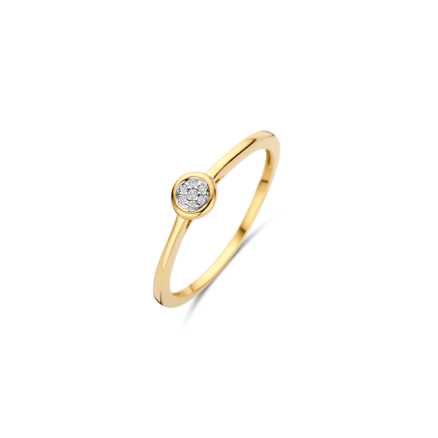 BLUSH GEELGOUDEN RING MET DIAMANT 