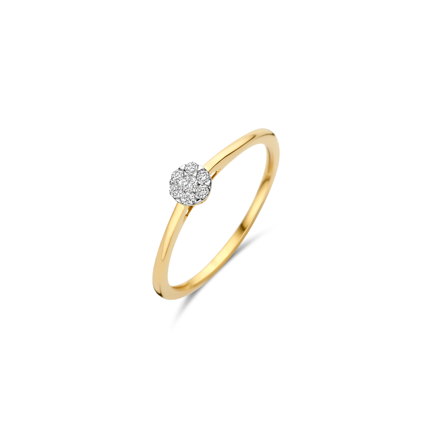 Blush diamonds ring 0.09ct H/SI maat 54 |1680bdi/54