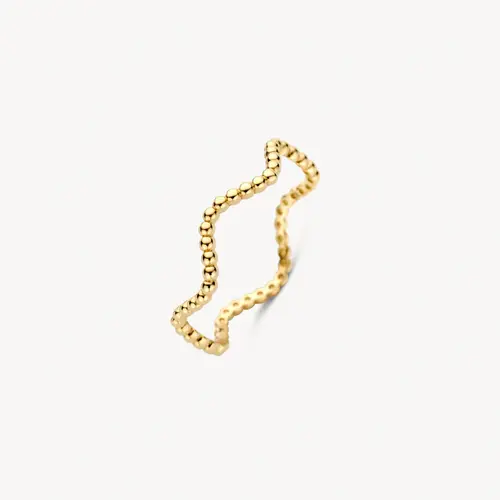 Deze prachtige 14 karaat geelgouden ring heeft een uniek blush ontwerp met 1262 sprankelende ygo/54 edelstenen. Het ideale accessoire voor een elegante en stijlvolle look. Draag deze ring solo voor een subtiele touch of combineer hem met andere sieraden voor een opvallende statement. Een tijdloos stuk dat perfect past bij elke gelegenheid. Laat jezelf stralen met deze prachtige ring!