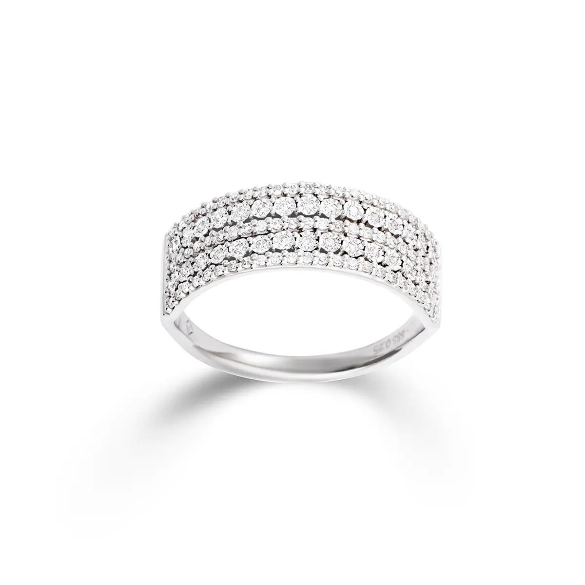 witgouden ring diamant 0,25