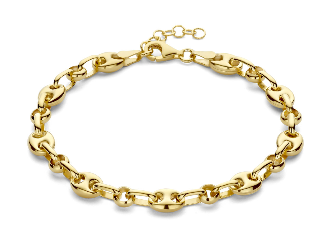 Rosa di Luca 603.575.18 Armband Koffieboon Verguld