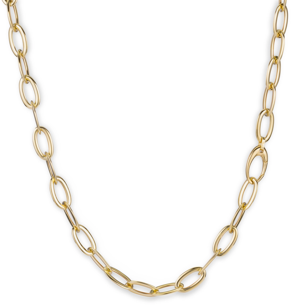 gouden Monzario collier, ovalen 46cm