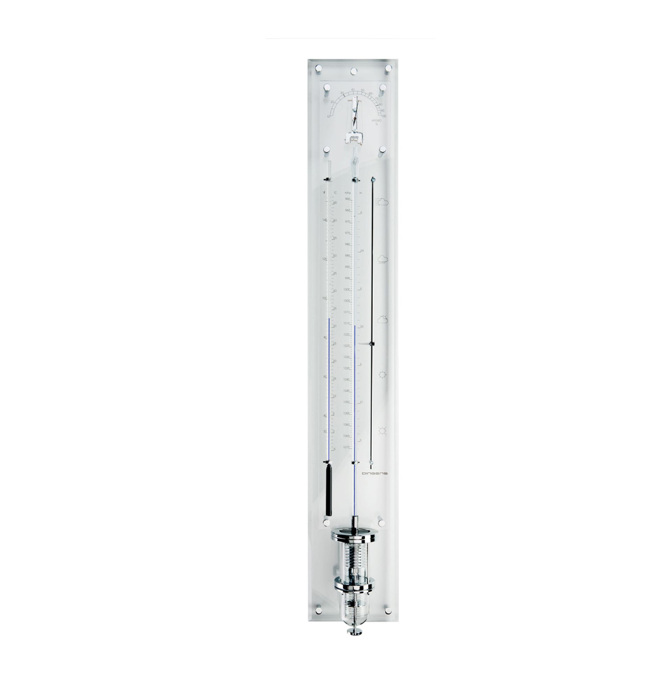 Dennis Dingens - Innovacelli barometer. Afmeting: 115 x 19 x 12 cm.