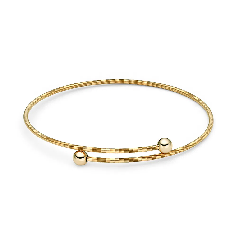 Een 18 krt geelgouden armband Niessing Colette C Embrace 1x wikkel