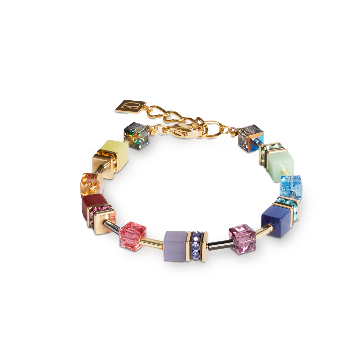 Voeg een feestelijk touche toe aan uw outfit met deze Coeur de Lion armband GeoCUBE® Iconic Festive!
De armband is vervaardigd met synthetisch tijgeroog, Swarovski kristral, strass rondellen, polaris en verguld staal
De armband heeft een lengte van 18.5cm met een extra extensie van 3cm