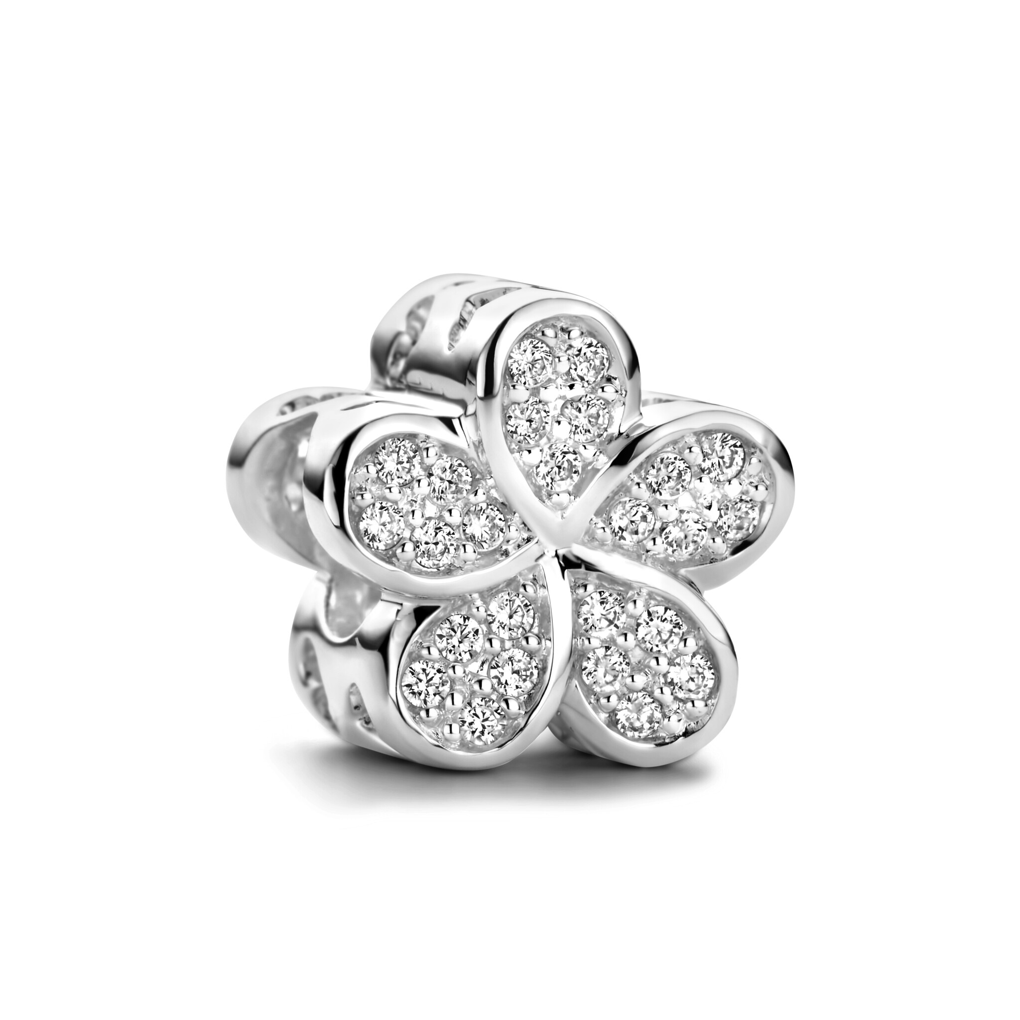 Zilveren Bedel past op alle armbanden zoals Pandora Troll Beads enz.