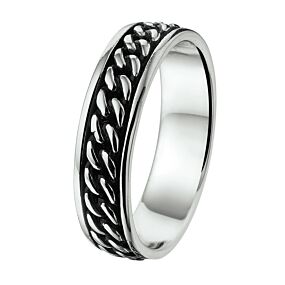 Zilver oxi ring maat 19 