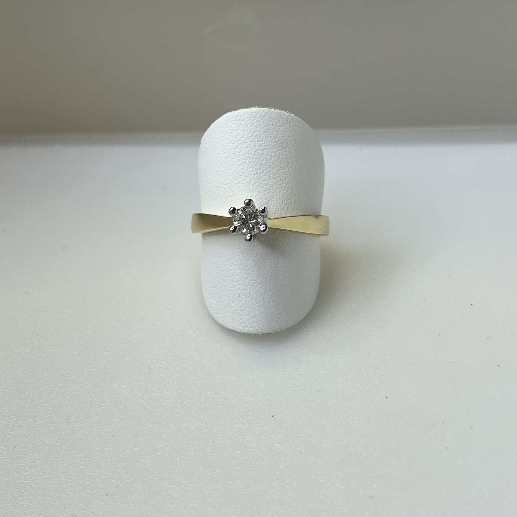Gd ring solitair 0.20 ct mt 17