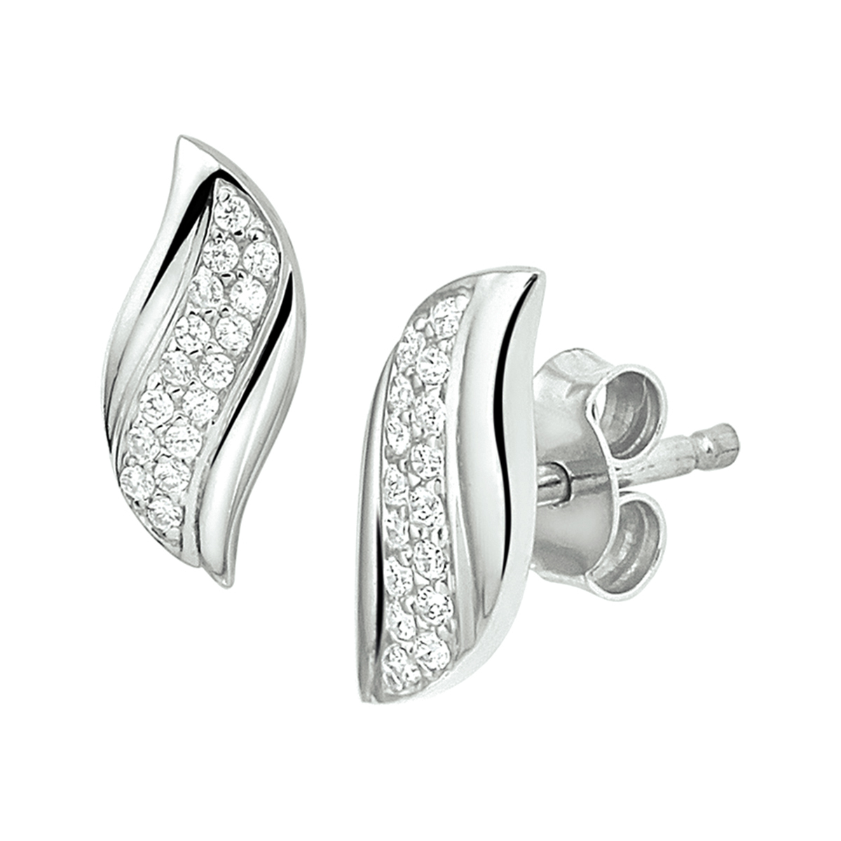 Oorknoppen zirkonia dames
