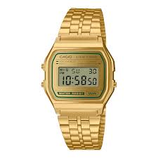 Charmant klassiek met een opvallend goud en groen kleurenschema.

De immer populaire A158 heeft groene accenten op een gouden basis - een tijdloos, maar eigentijds unisex ontwerp. De meerrijige metalen armband heeft een matte afwerking en is gecombineerd met een vapor-deposited horlogeglas voor een extra prachtige gloed.

Niet alleen cool, maar ook praktisch. Geniet van handige functies zoals LED-achtergrondverlichting, stopwatch, alarm en meer.