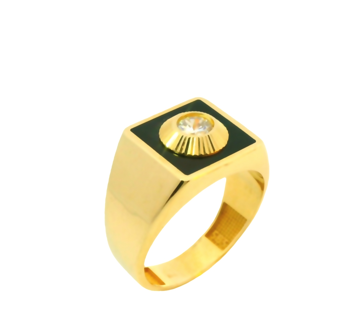 Deze geelgouden zegelring van 14 karaat is speciaal ontworpen voor heren. De ring is voorzien van een prachtige onyx en zirkonia stenen, wat zorgt voor een unieke en luxueuze uitstraling. Deze ring is perfect voor elke gelegenheid en kan solo gedragen worden voor een statement look of gecombineerd met andere ringen voor een meer trendy uitstraling. Maak je outfit compleet met deze prachtige zegelring!
De ring is verkrijgbaar in meerdere afmetingen.