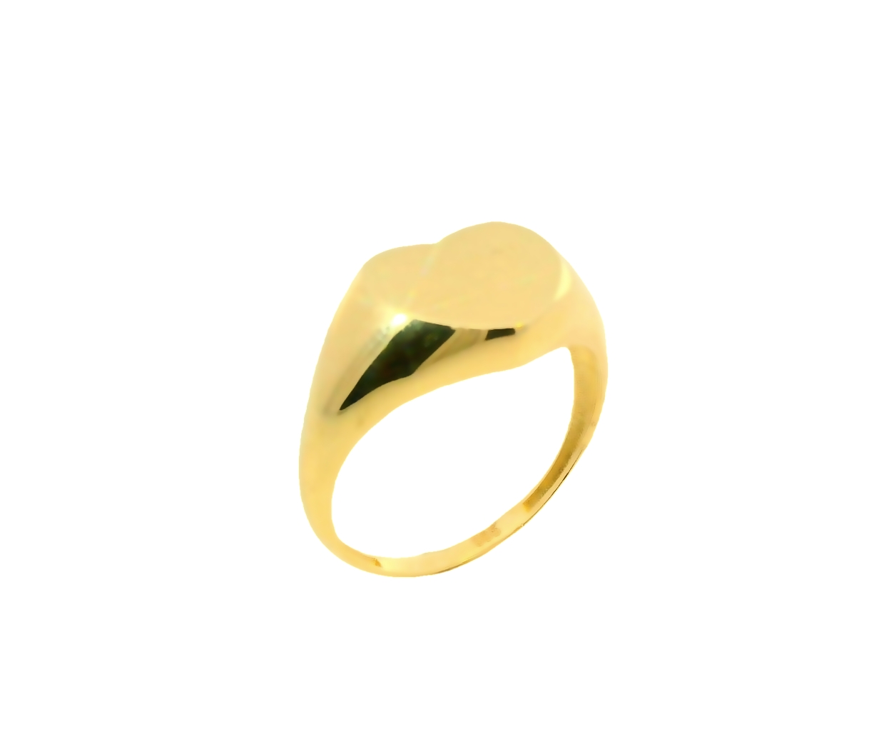 Deze prachtige geelgouden zegelring van 14 karaat heeft een unieke hartvorm, waardoor het een perfect cadeau is voor een geliefde. Het sieraad is van hoge kwaliteit en heeft een tijdloze uitstraling. Draag het als een statement piece aan je vinger voor een elegante en stijlvolle look. Maak indruk met deze schitterende zegelring.
De ring is verkrijgbaar in meerdere afmetingen.