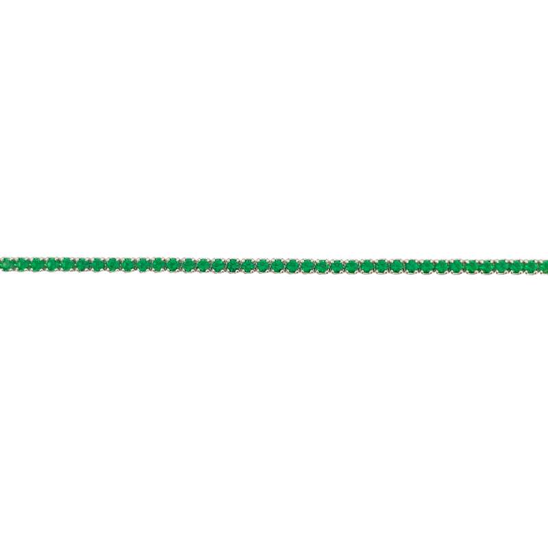 Deze prachtige My Imenso Zilveren Tennisarmband is voorzien van een schitterende emerald steen en heeft een lengte van 19 cm. De armband is gemaakt van hoogwaardig zilver en straalt luxe en elegantie uit. De beste manier om deze armband te dragen is om hem te combineren met een chique outfit voor een stijlvolle uitstraling. Met deze armband om je pols ben je verzekerd van een oogverblindende look!