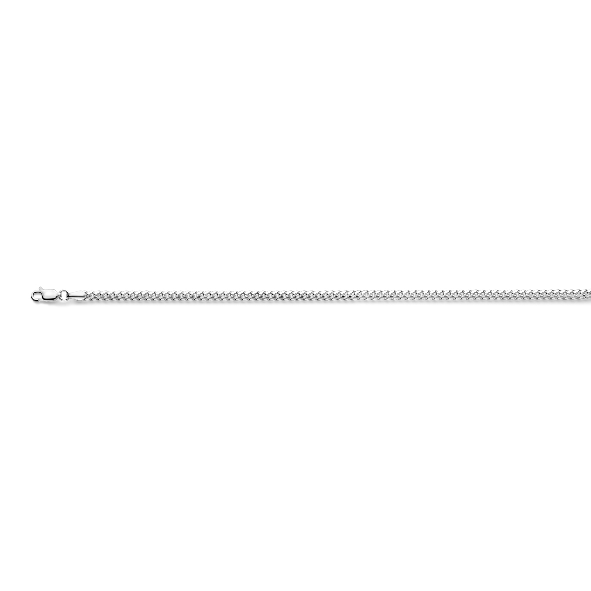 Zilveren armband uitgevoerd met een gourmette schakel van 4.0mm en een karabijnsluiting