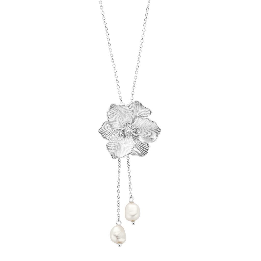 Zilveren ketting met hanger met parel en diamant
0.021 ct
40 + 5 cm