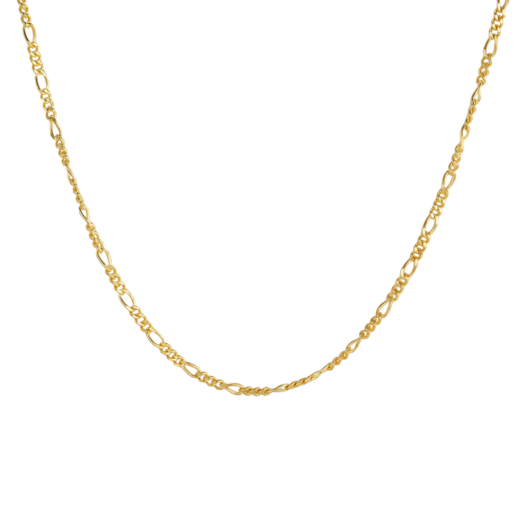 Zilveren vergulde ketting
45 cm