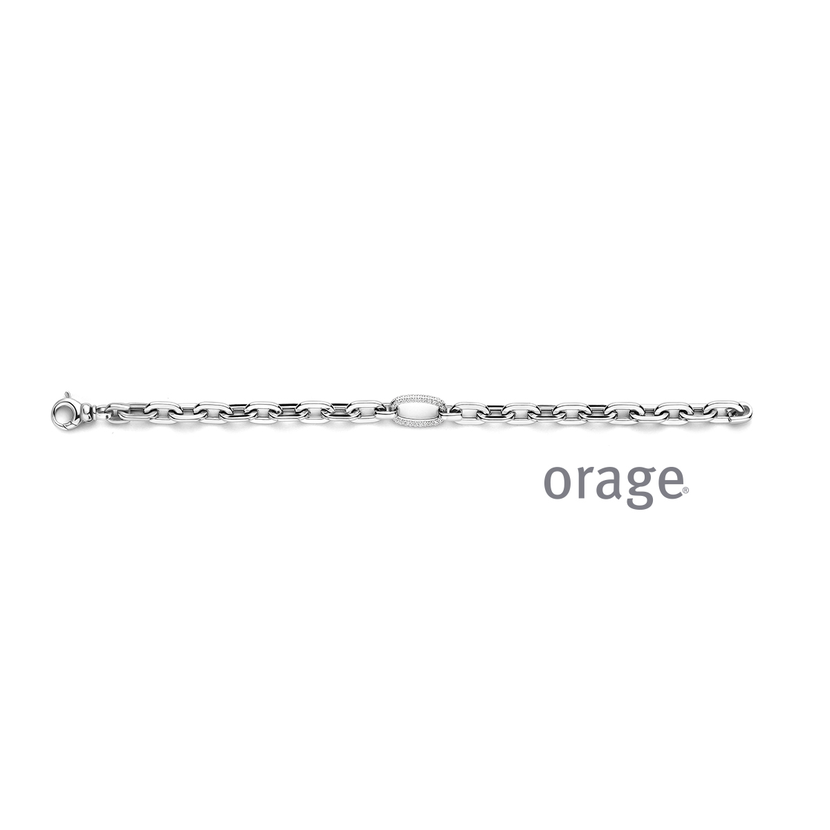 Zilveren armband met zirkoon van Orage
19 cm