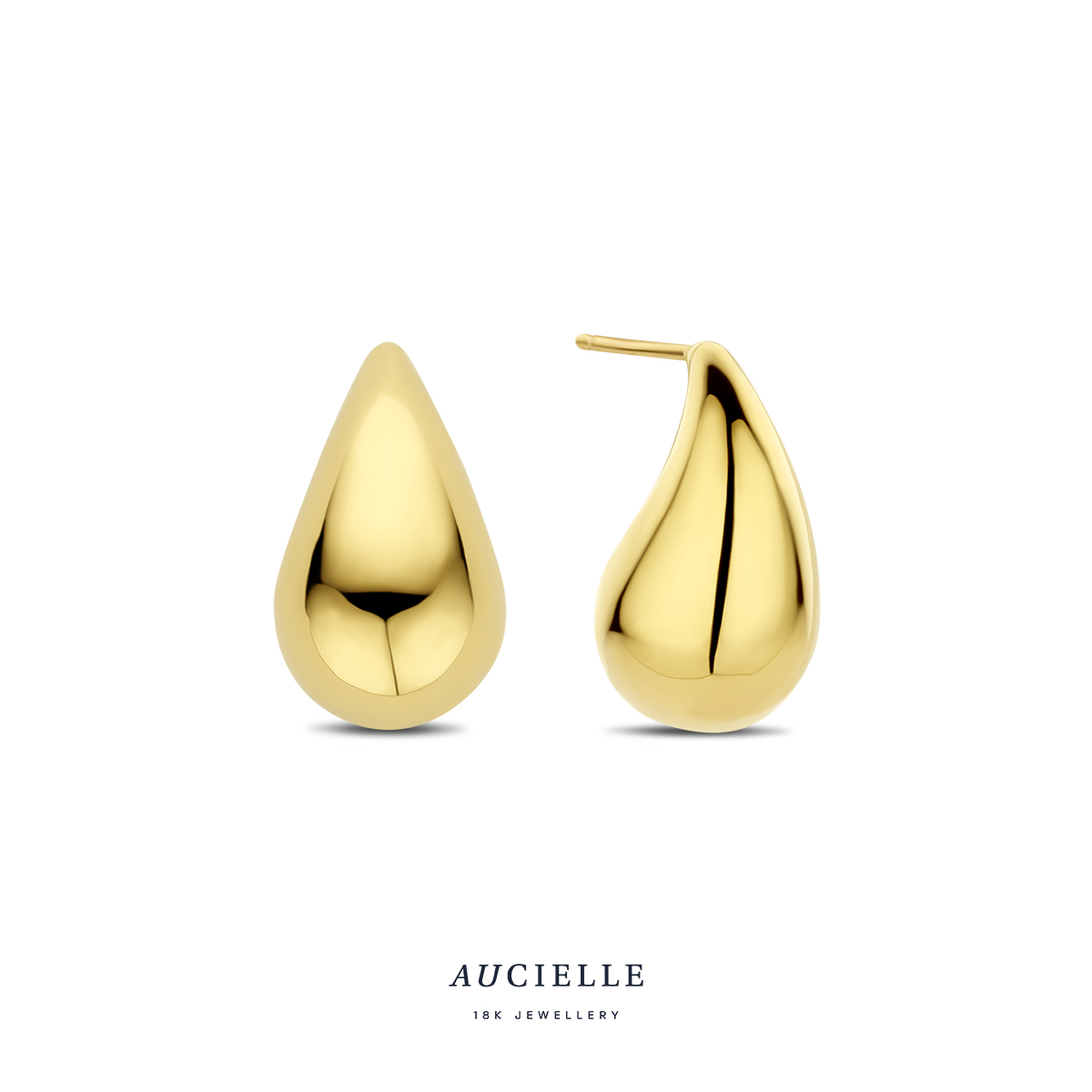 Gouden oorbellen 18 kt