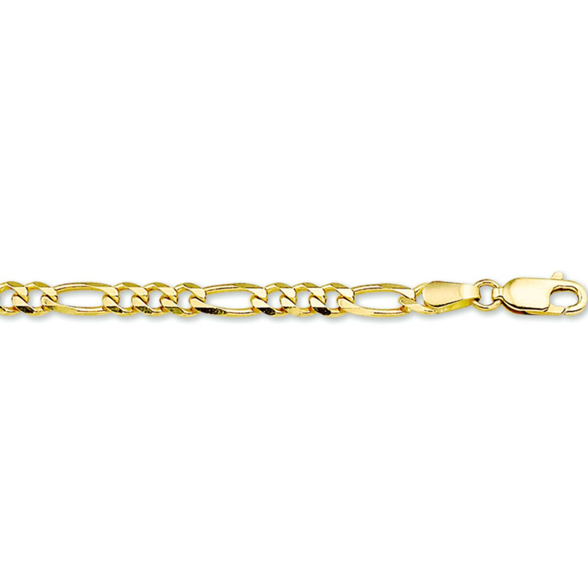 Deze prachtige 14k Figaro ketting is gemaakt van hoogwaardig geelgoud en heeft een elegante en tijdloze uitstraling. De ketting heeft een uniek Figaro-design met afwisselende schakels en een stevige karabijnsluiting. Deze ketting is perfect om op zichzelf te dragen als statement stuk, of te combineren met andere kettingen voor een trendy gelaagde look. Maak je outfit compleet met deze stijlvolle ketting!