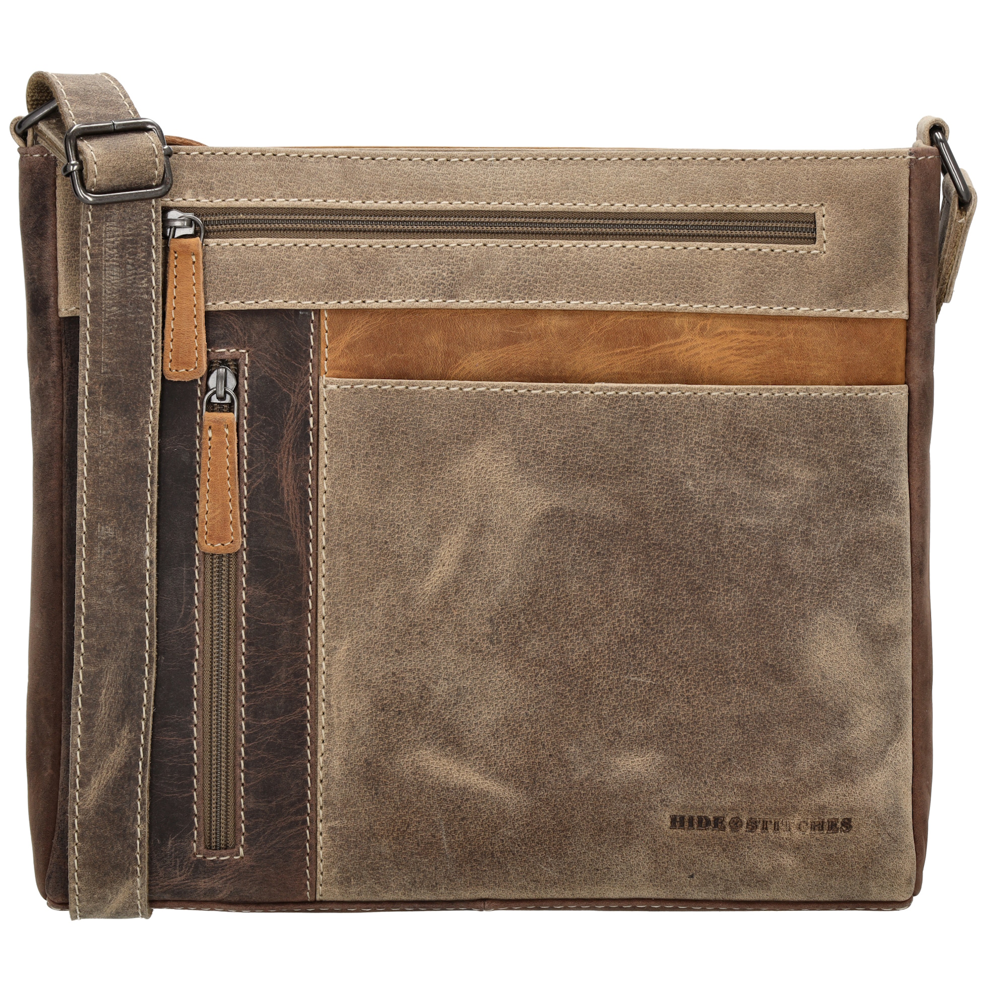 Deze Hide & Stitches Himalaya Schoudertas 029 in olijfgroen is gemaakt van hoogwaardig leer met een uniek design en mooie details. De tas heeft een verstelbare schouderband, een ruim hoofdvak en diverse handige vakken voor het opbergen van al je spullen. Draag deze trendy tas over je schouder of crossbody voor een stijlvolle look.