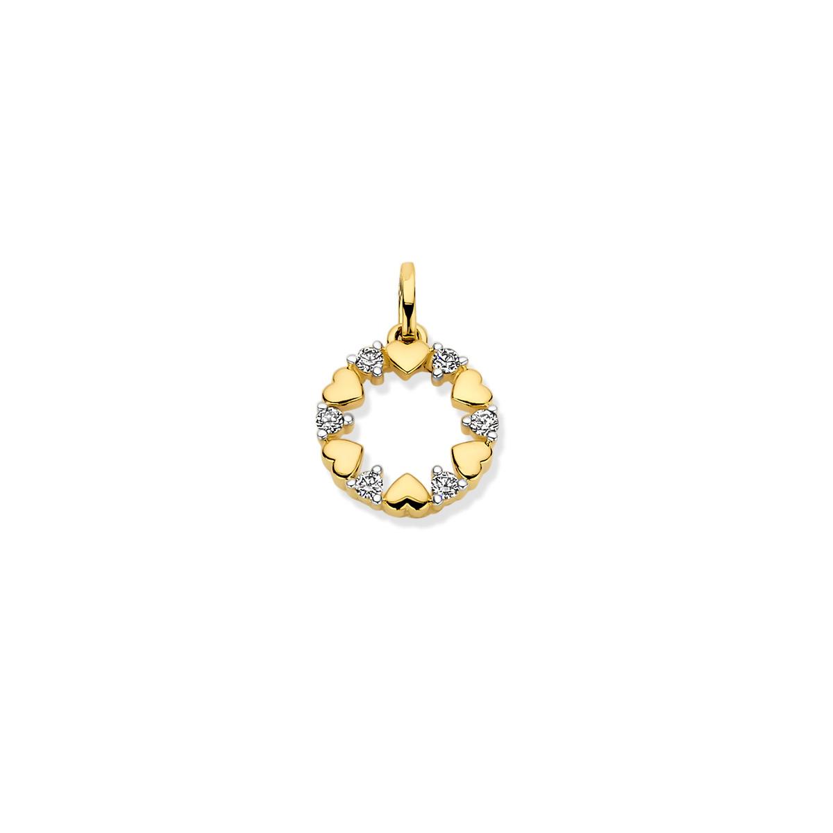 Gouden hanger 18 kt met diamant
0.12 ct
ketting niet inbegrepen