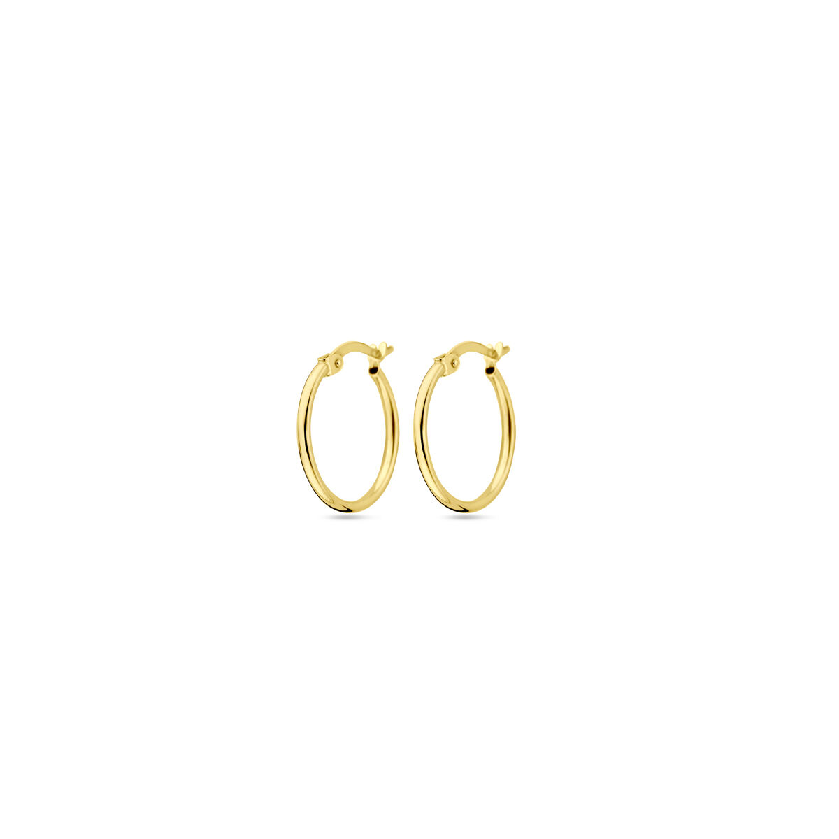 Geelgouden Oorringen 15,0 x 1,5mm
