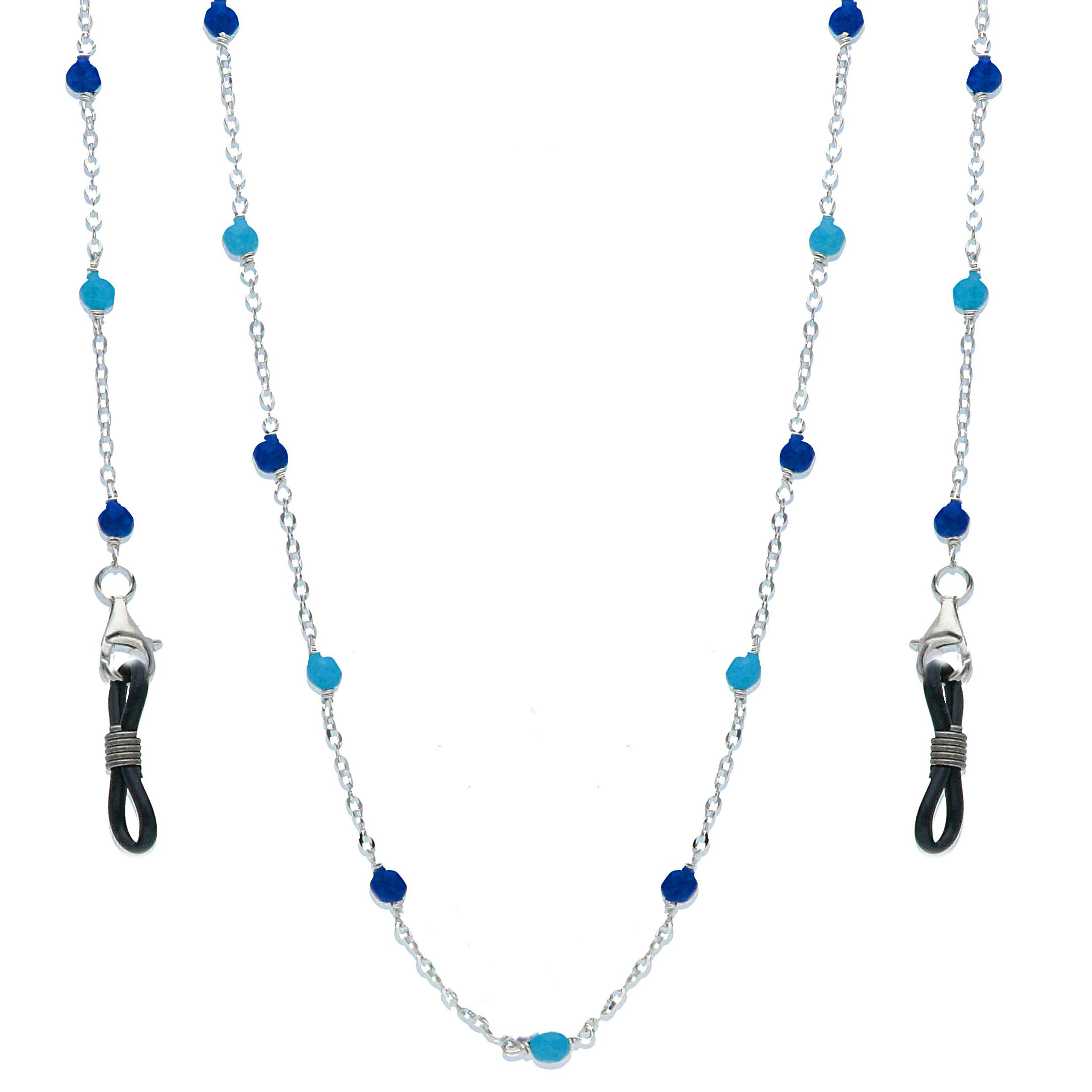 ketting voor bril in zilver 90cm