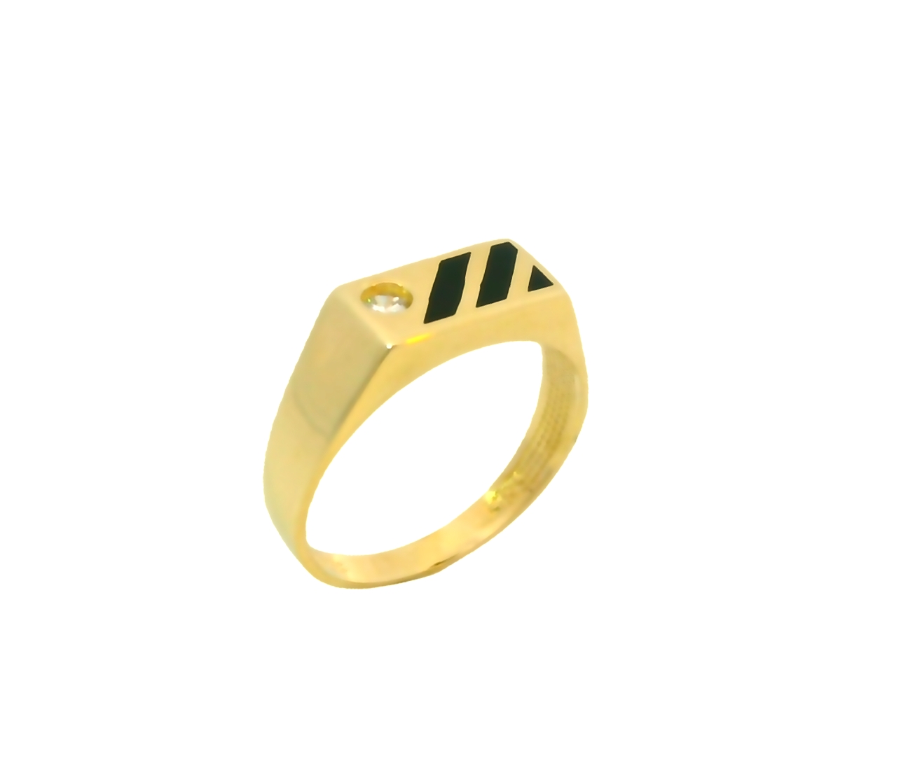Deze prachtige geelgouden herenring van 14 karaat is voorzien van een elegante onyx steen en schitterende zirkonia steentje. De ring is perfect voor mannen die op zoek zijn naar een stijlvol sieraad. Draag deze ring met trots bij zowel formele als informele gelegenheden. De combinatie van geelgoud, onyx en zirkonia maakt deze ring een echte eyecatcher!
De ring is verkrijgbaar in meerdere afmetingen.