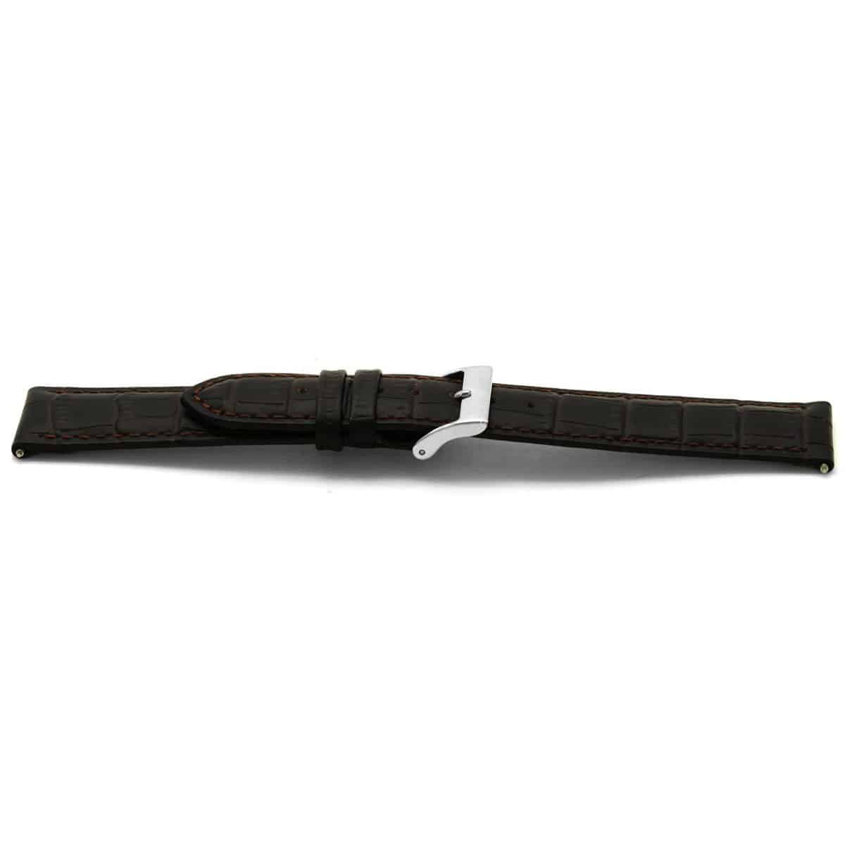 Italiaans lederen horlogeband, hypo allergisch.
Kleur band: Mat bruin
Band dikte: 2.5mm
Band lengte: 70/110mm
Band breedte: 14x12mm
Gesp: All Stainless Steel
Bekleding binnenband: Nubuck
Gestikt: Ja
Pushpin: Inclusief
EAN; 4780263332143