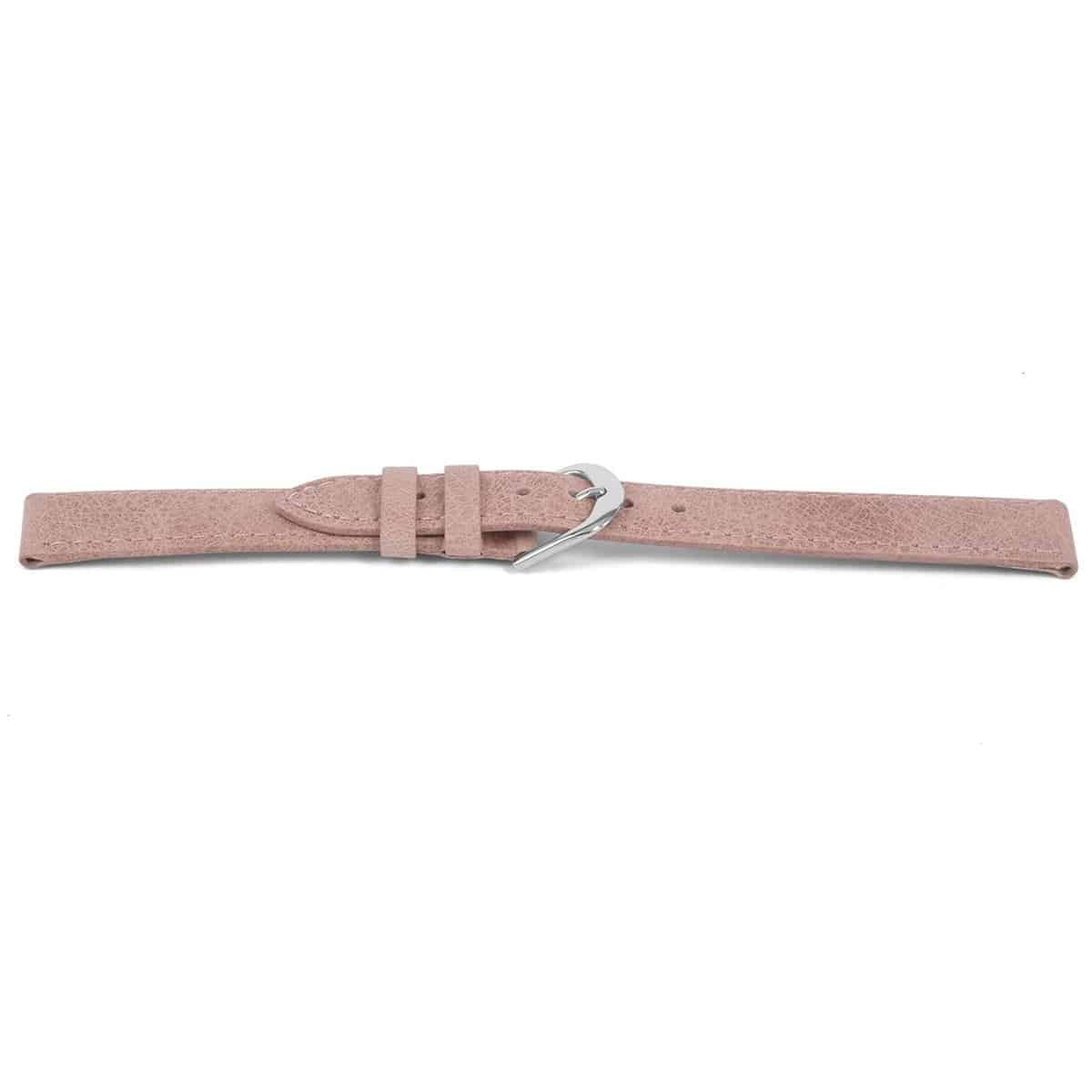Hoogwaardig oily kalfslederen horlogeband, roze, glad en gestikt. 
Kleur band: Pastel Roze
Band dikte: 2.2mm
Band lengte: 75/115mm
Band breedte: 14x12mm
Gesp: Edelstaal
Bekleding binnenband: Nubuck
Gestikt: Ja
Pushpin: Exclusief
Hypo allergisch: Nee
NFC Chip: Nee
EAN: 4780263753146
