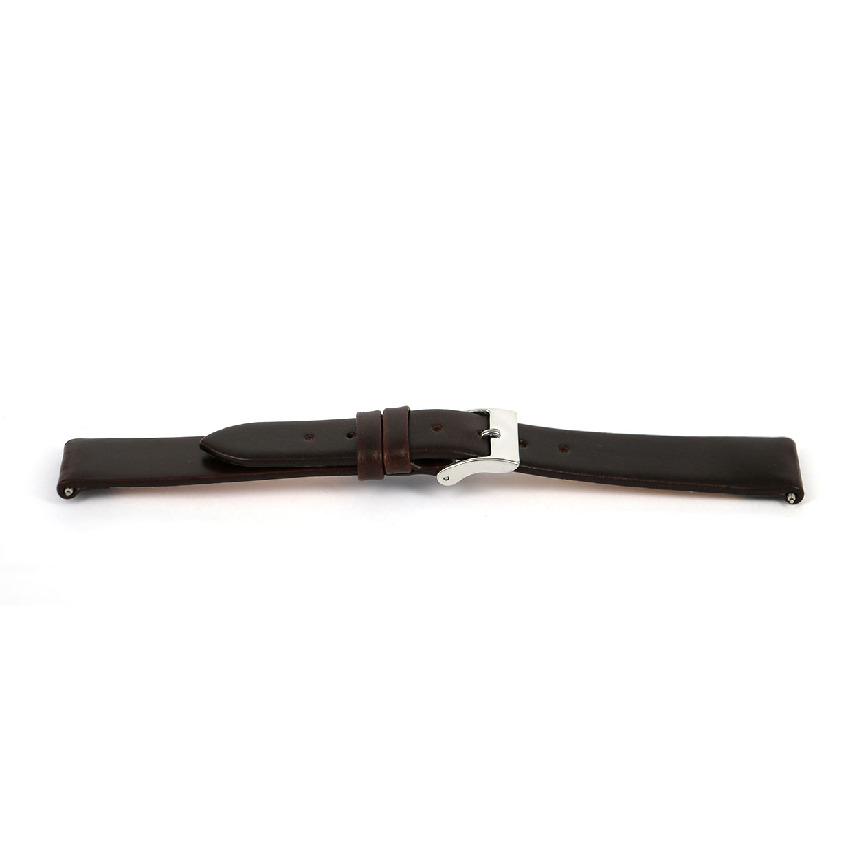 Een bruin horlogebandje gemaakt van echt leer. Het bandje is ongestikt en afgewerkt met een nubuck lederen lining. 
Kleur band: Donker bruin
Band dikte: 2.2mm
Band lengte: 75/115mm
Band breedte: 16x14mm
Gesp: Edelstaal
Bekleding binnenband: Nubuck
Gestikt: Nee
Waterproef: Nee
Pushpin: Inclusief
Hypo allergeen: Ja
NFC: Nee
EAN: 4782863382160