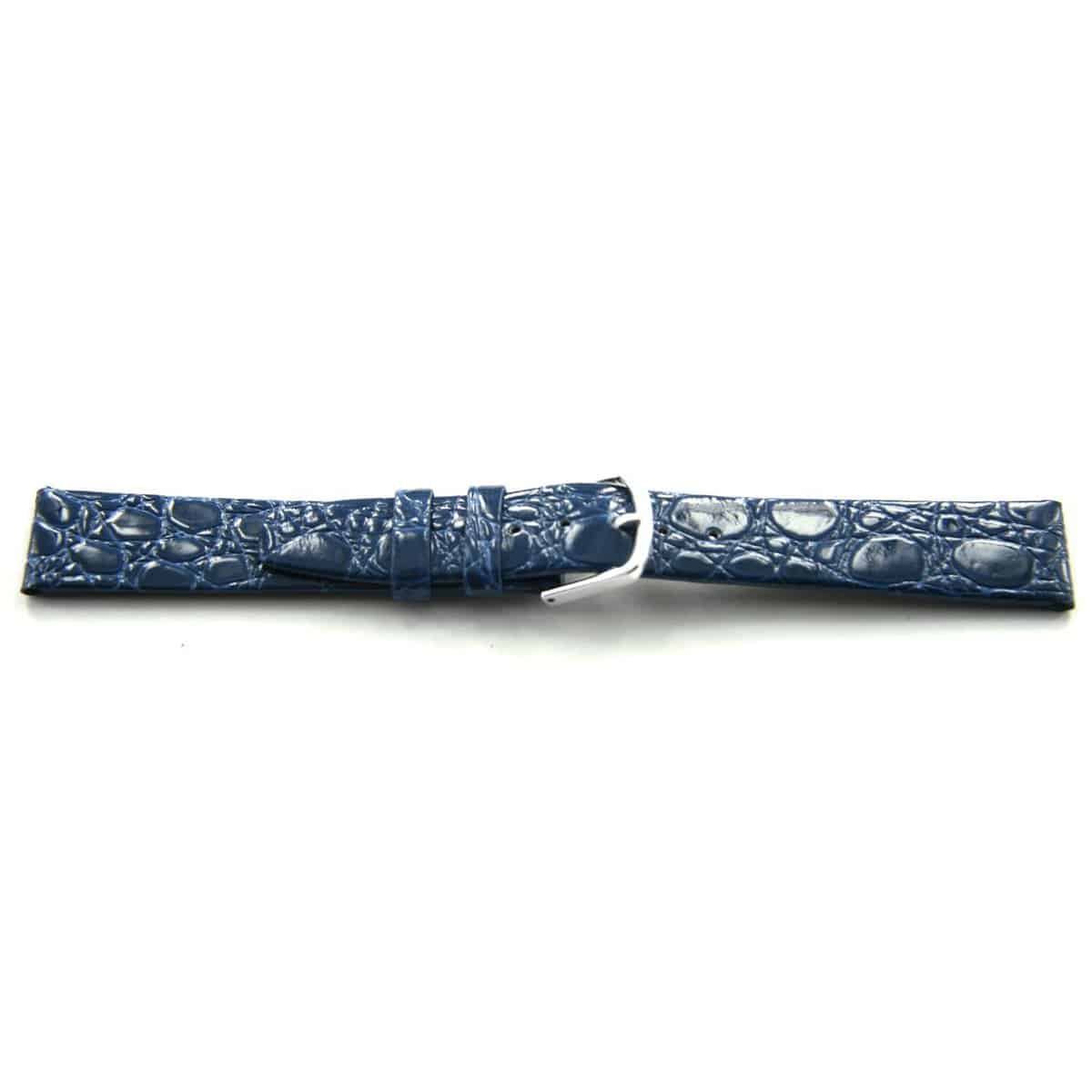 Lederen horlogeband lichtblauw, lak en ongestikt.
Kleur band: Lichtblauw
Band dikte: 1.9mm
Band lengte: 75/115mm
Band breedte: 16mm
Gesp: All Stainless Steel
Bekleding binnenband: Glad leer
Gestikt: Nee
Pushpin: Exclusief
Hypo allergisch: -EAN; 4786400384167