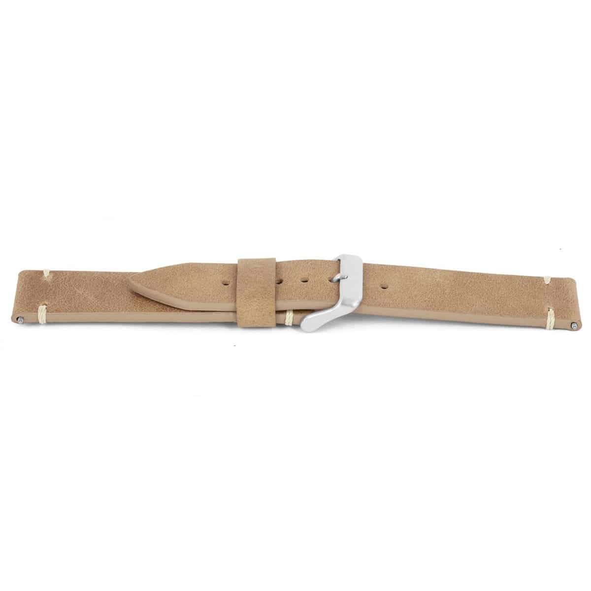 Lederen horlogeband met beige stiksel.
Kleur band: Bruin
Band dikte: 3.0mm
Band lengte: 80/120mm
Band breedte: 20x20mm
Gesp: Edelstaal
Bekleding binnenband: Nubuck
Gestikt: Ja Beige
Waterproef: nee
Pushpin: Inclusief
Hypo allergisch: Ja
NFC: Nee
EAN: 4782863416209