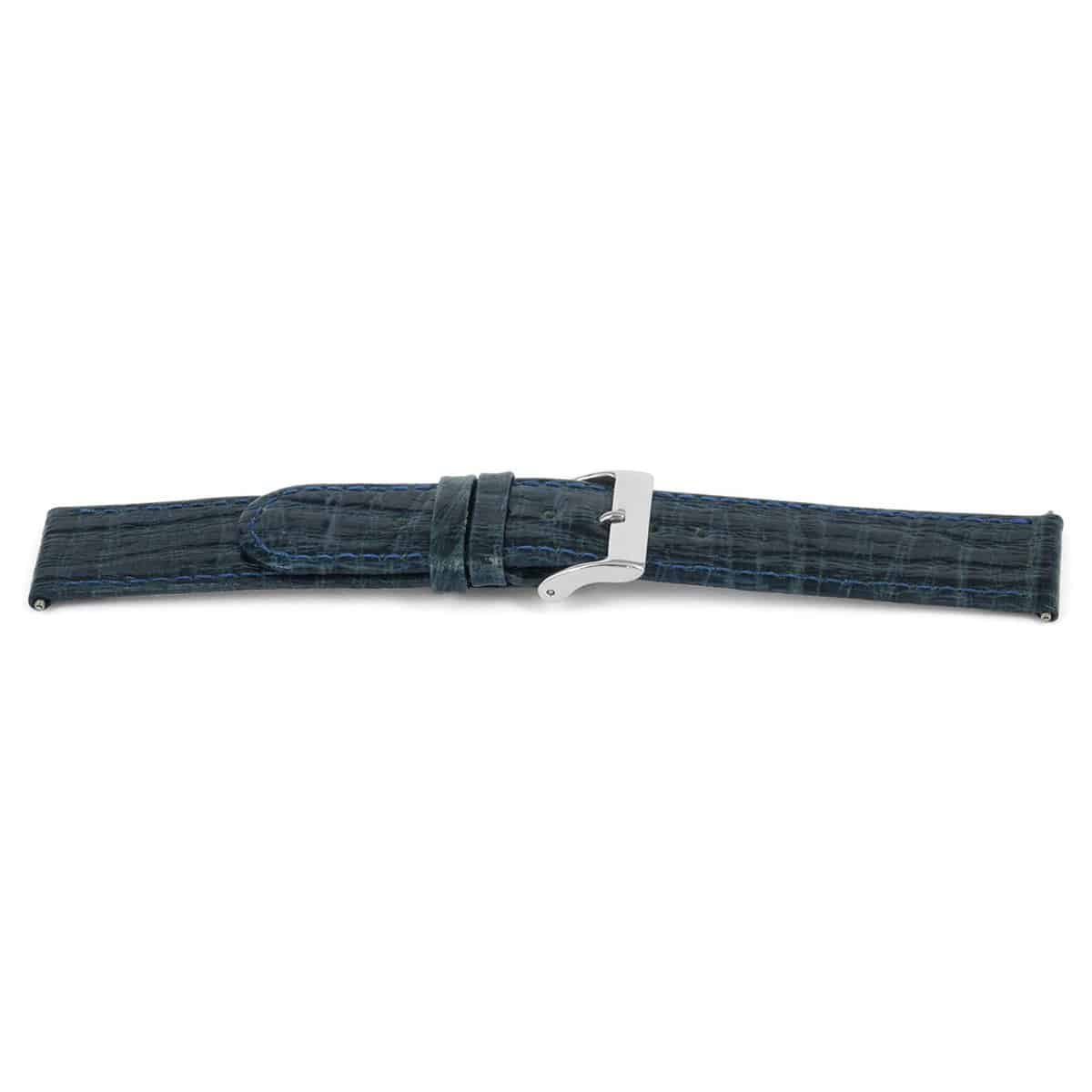 Lederen horlogeband, navy blauw J46 bewerkt en gestikt. 
Kleur band: Blauw
Band dikte: 2.3mm
Band lengte: 75/115mm
Band breedte: 20x20mm
Gesp: All Stainless Steel
Bekleding binnenband: Nubuck
Gestikt: Ja, blauw
Pushpin: Inclusief
Waterproef: Nee
NFC Chip: Nee
Hypo-allergeen: Ja
EAN: 4782586352976