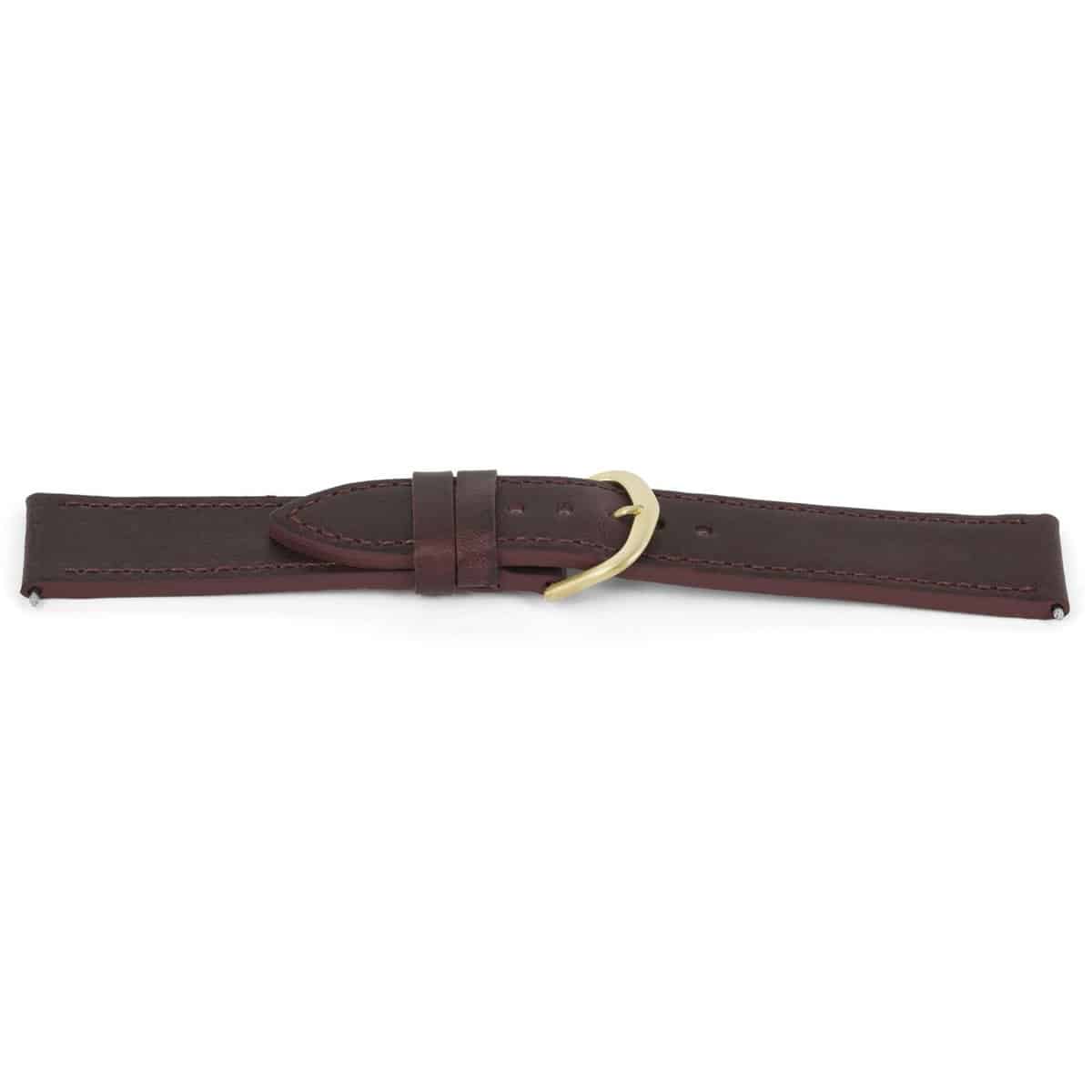 Hoogwaardig lederen horlogeband, paars, glad en gestikt. 
Kleur band:  Paars
Band dikte: 3.4mm
Band lengte:80/120
Band breedte: 20x18mm
Gesp: Edelstaal Goud
Bekleding binnenband: Nubuck
Gestikt: Ja
Pushpin: Inclusief
Hypo allergisch: Ja
NFC Chip: Nee
EAN: 4782638022024