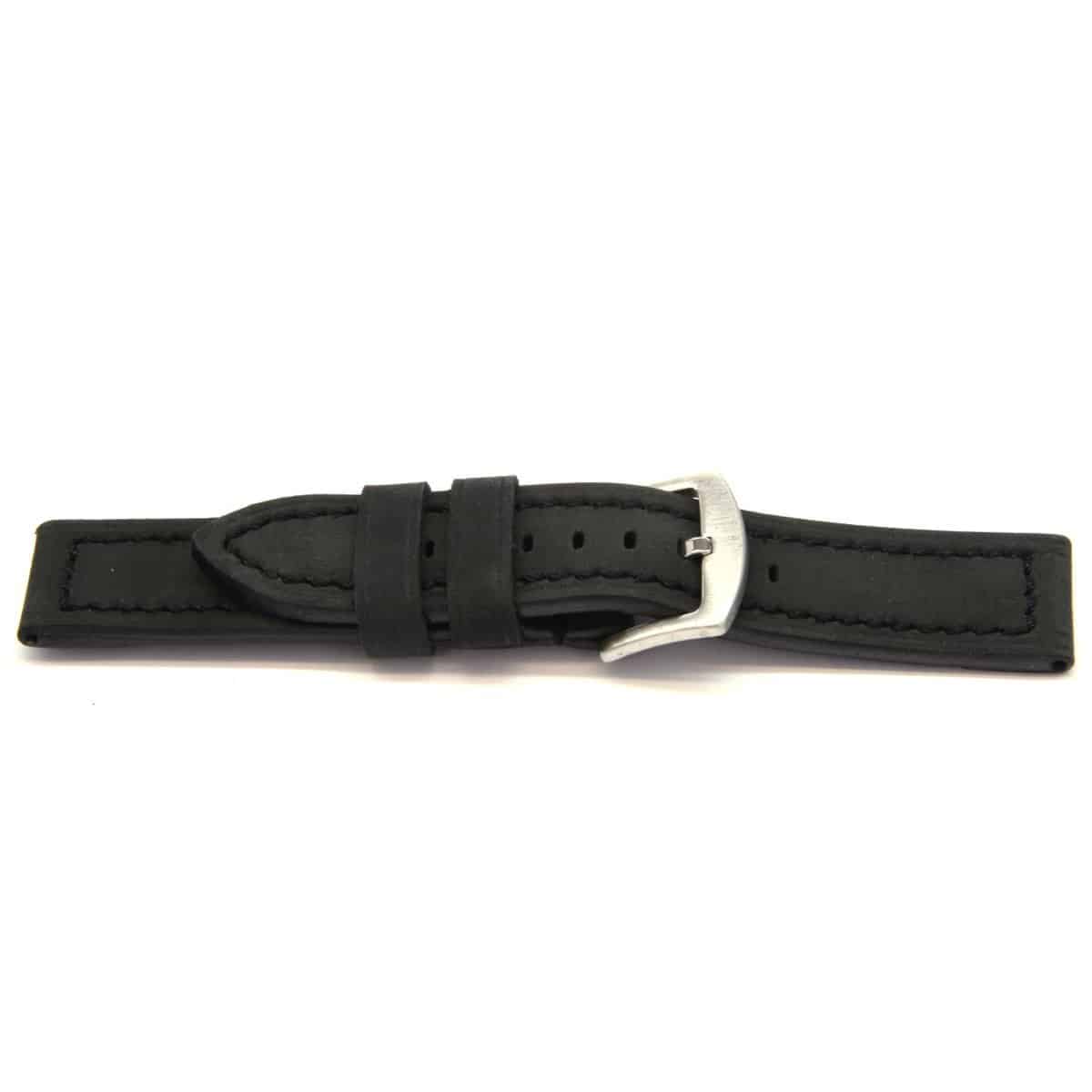 Italiaans lederen horlogeband zwart , bewerkt en gestikt .
Kleur band: Zwart
Band dikte: 3.6mm
Band lengte: 84/125mm
Band breedte: 24x24mm
Gesp: All Stainless Steel
Bekleding binnenband: Glad leer
Gestikt: Ja
Pushpin: Exclusief
Hypo allergisch: Nee
EAN: 4783853540539