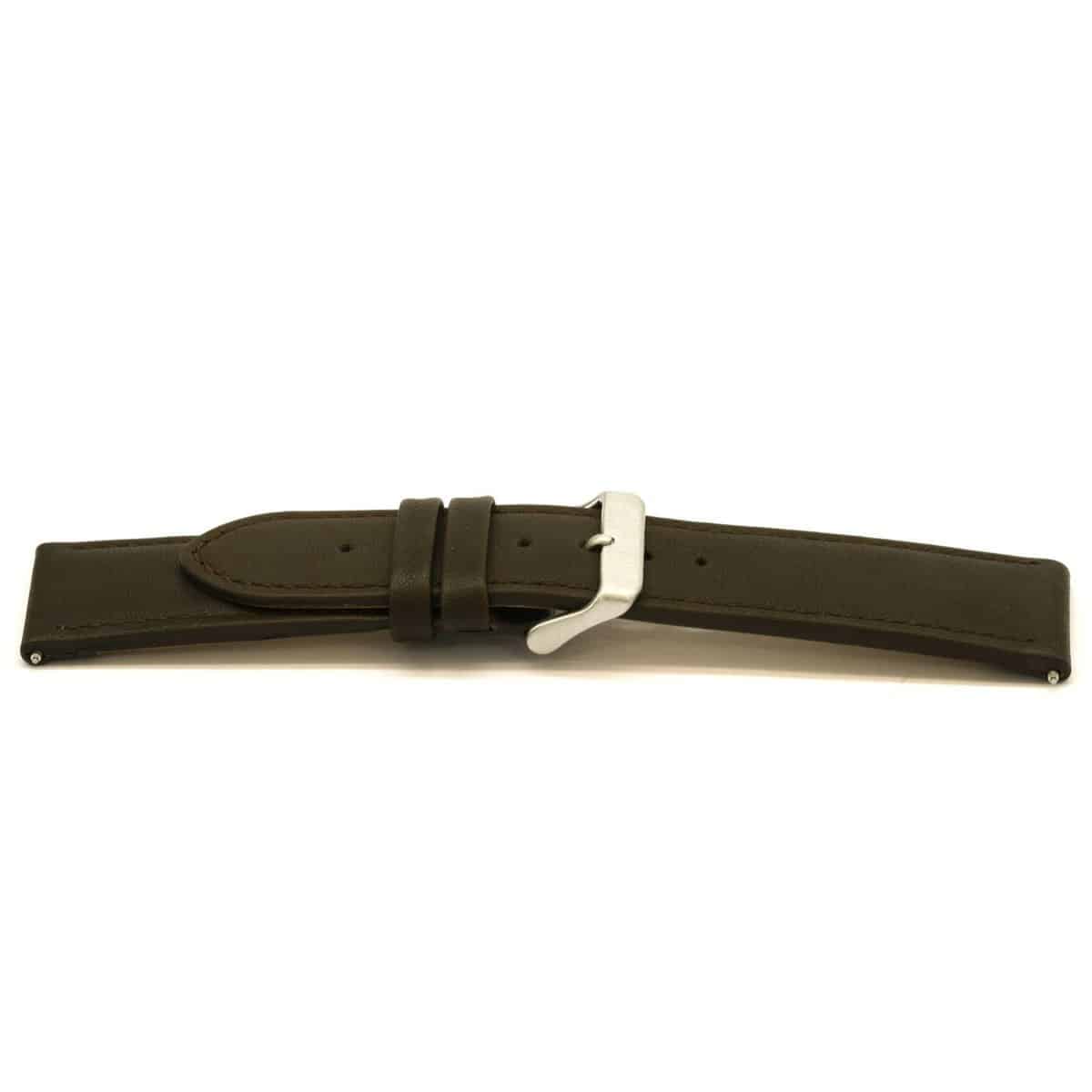 Italiaans lederen horlogeband, WPR80 bruin, waterproef, glad en gestikt. 
Kleur band: Bruin
Band dikte: 4.3mm
Band lengte: 80/120mm
Band breedte: 24x22mm
Gesp: All Stainless Steel
Bekleding binnenband: Nubuck
Gestikt: Ja
Pushpin: InclusiefHypoallergeen: Ja